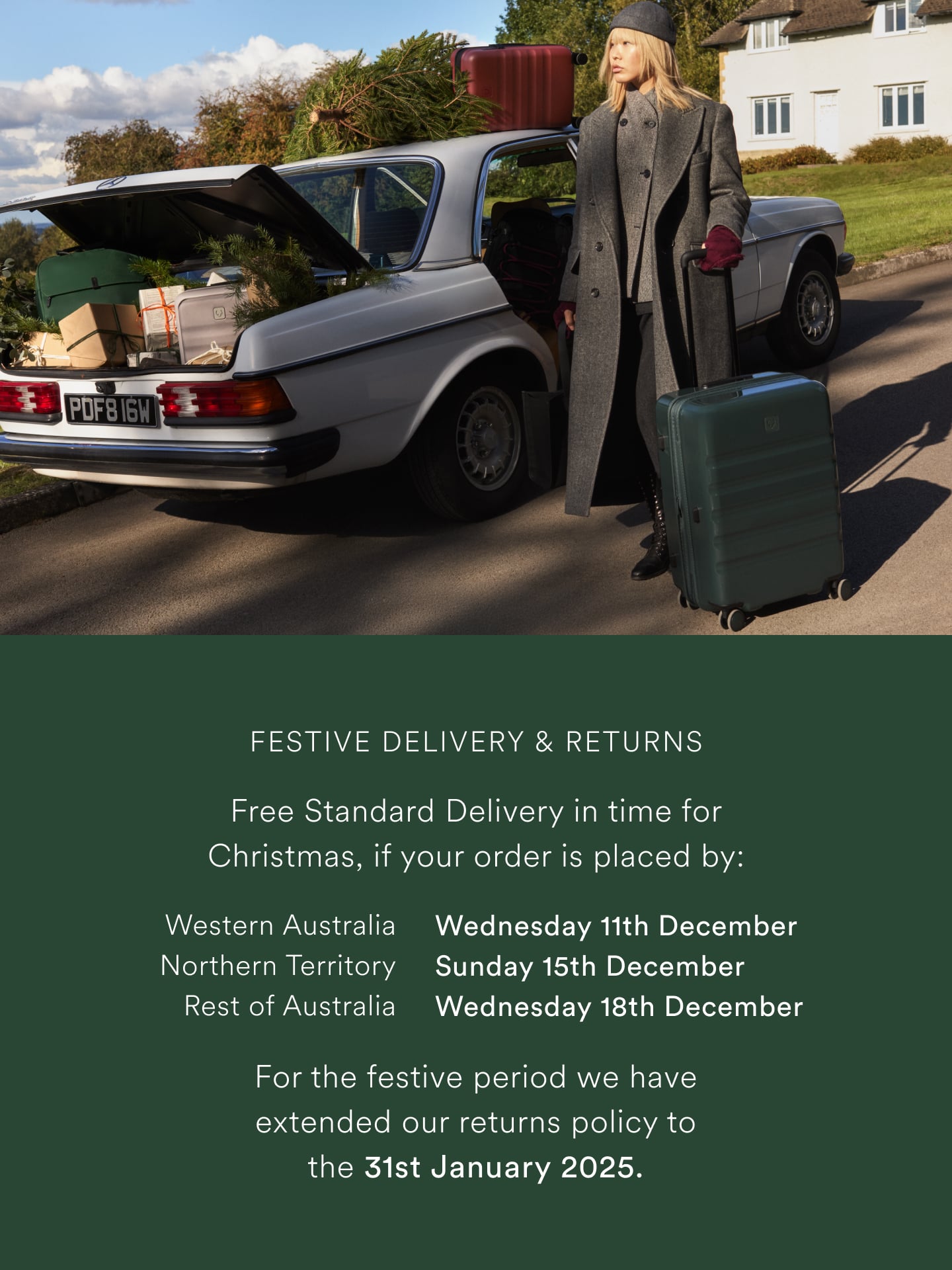 Festive Delivery Dates 2024