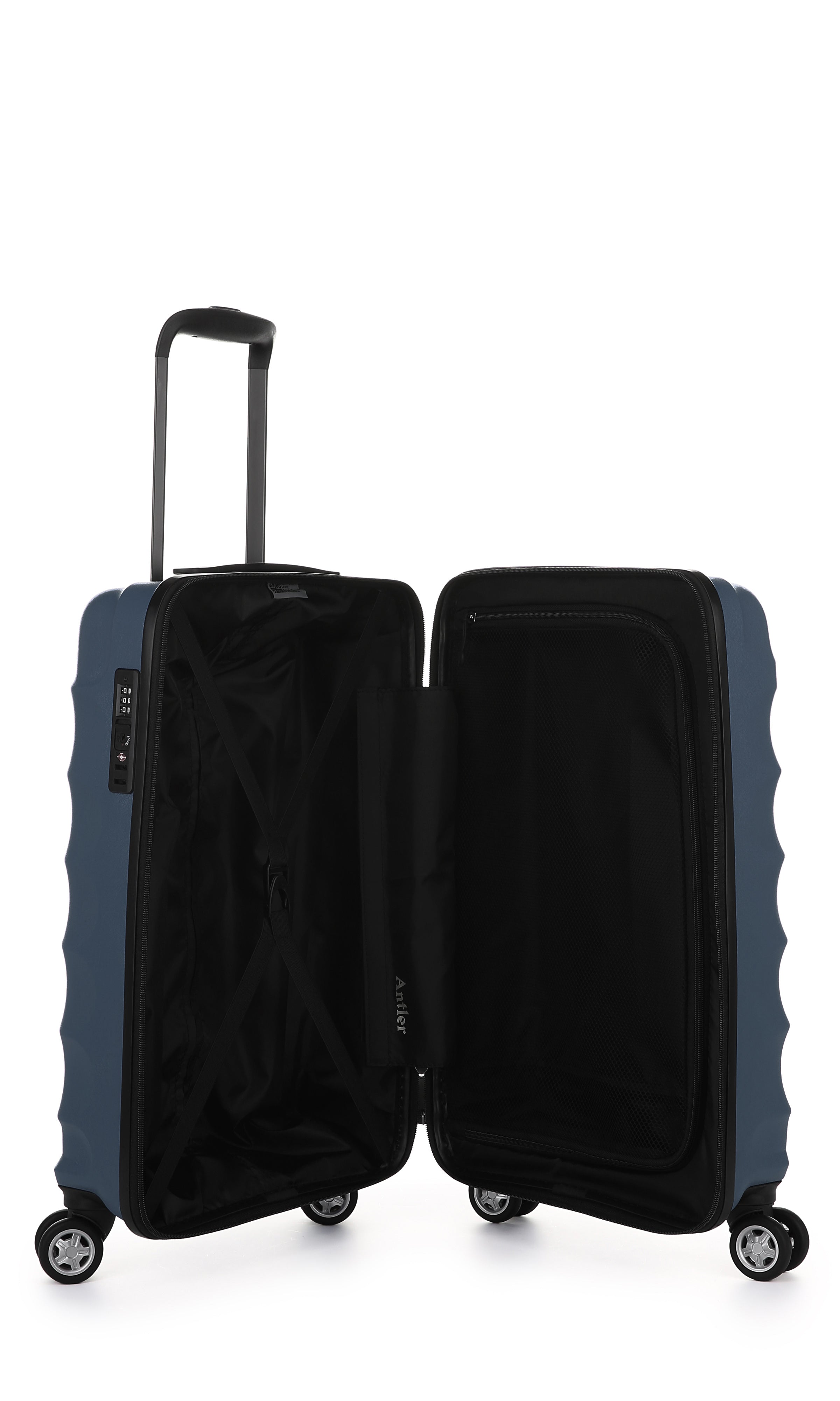 Juno Cabin Suitcase 56x35x25.5cm Navy | Hard Suitcase | Antler AU ...