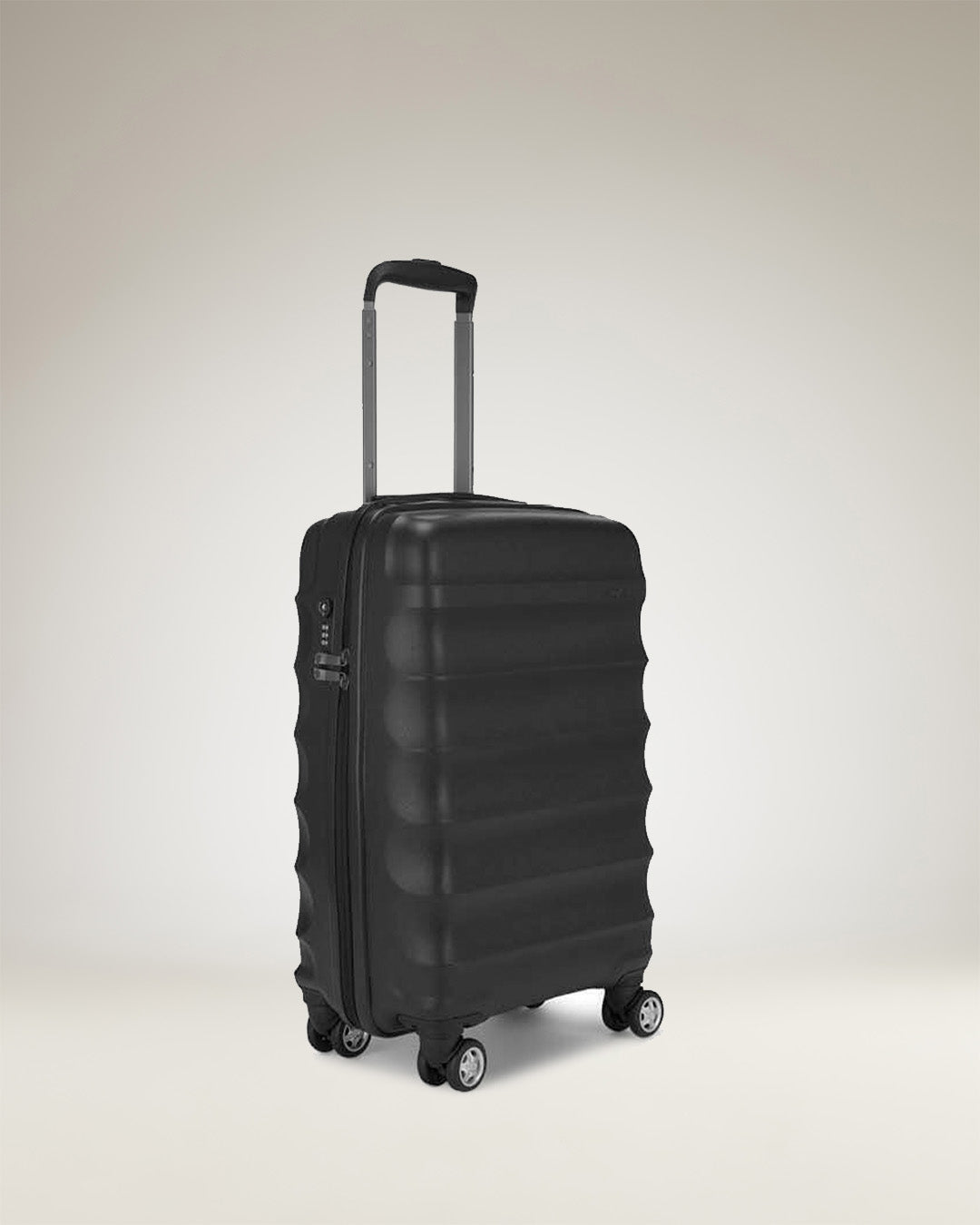 Juno Cabin Suitcase 56x35x25.5cm Black Hard Suitcase Antler AU Antler Luggage Australia