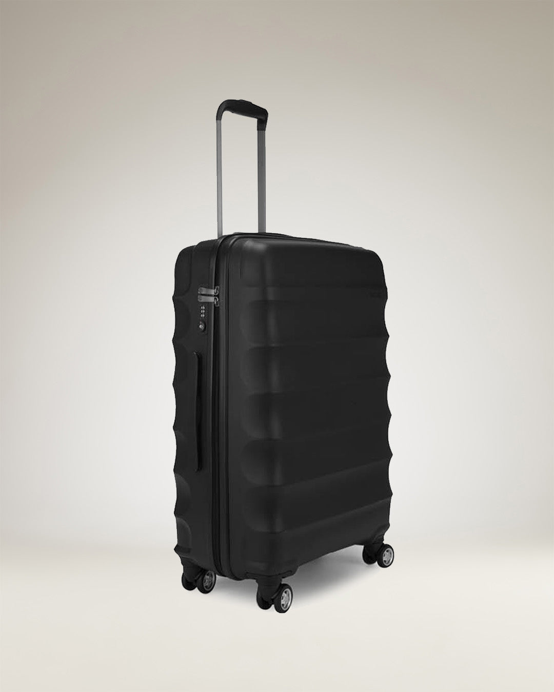 Juno Medium Suitcase in Black Lightweight Hard Shell Suitcase Antler Luggage Australia