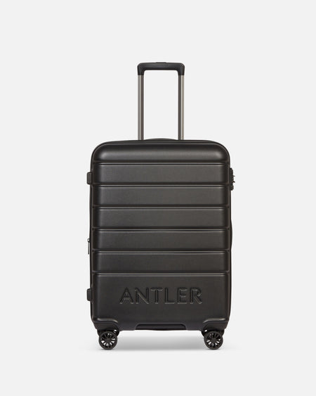 Medium Luggage in Black - Logo