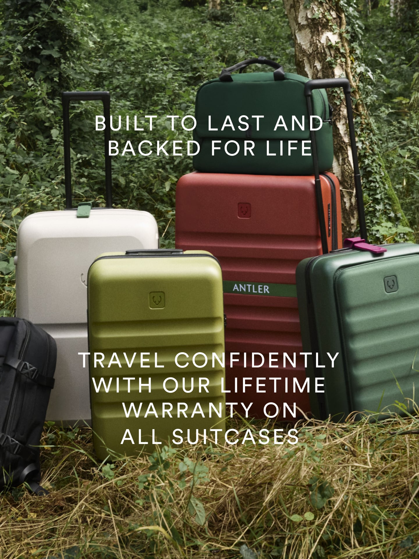 Built to last and backed for life, travel confidently with our lifetime warranty on all suitcases