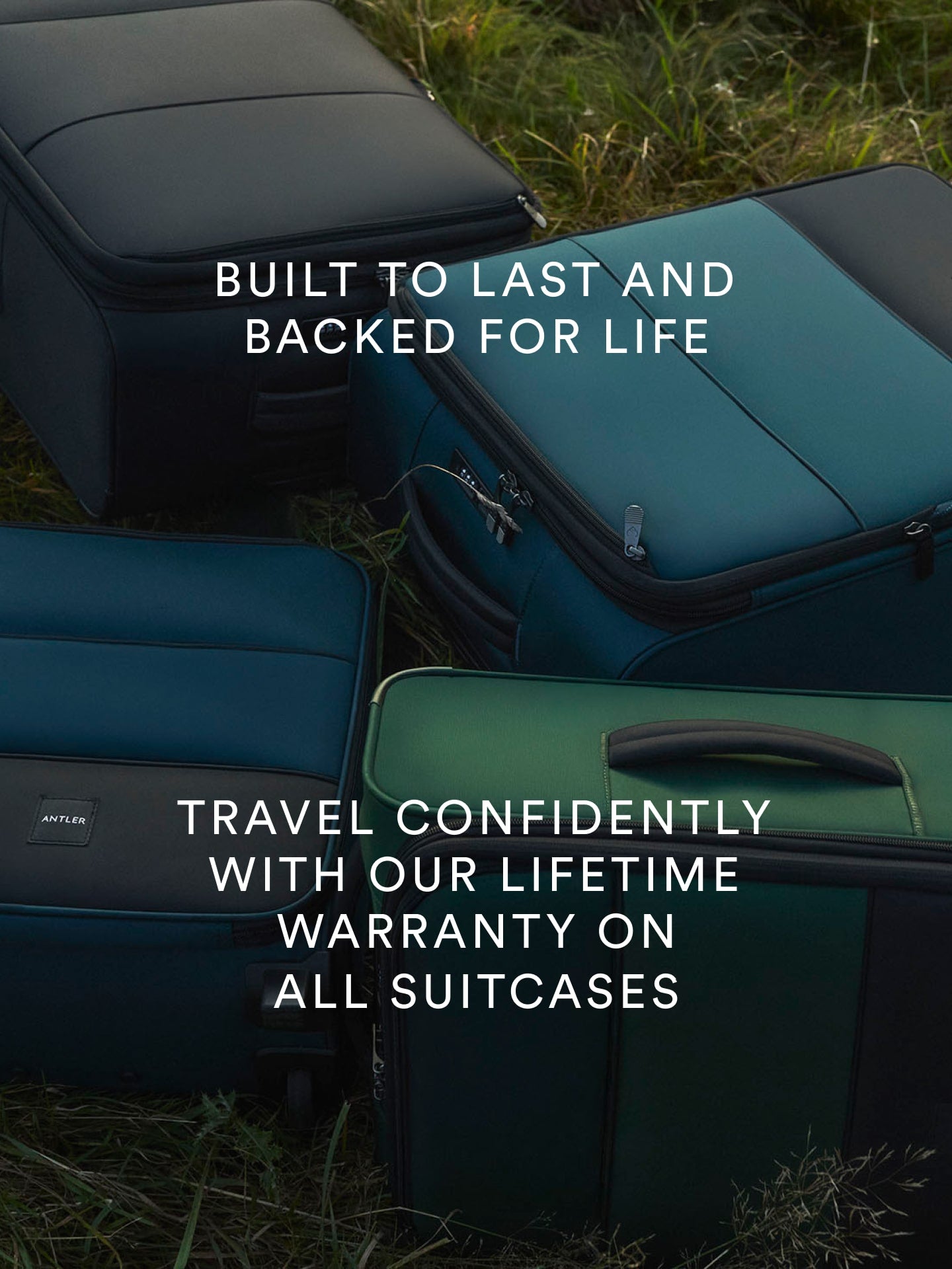 Built to last and backed for life, travel confidently with our lifetime warranty on all suitcases