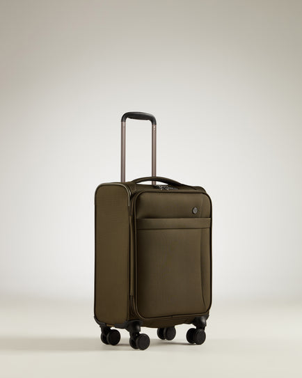 Prestwick Cabin Suitcase Khaki (Green) | Soft Shell Suitcase | Antler ...