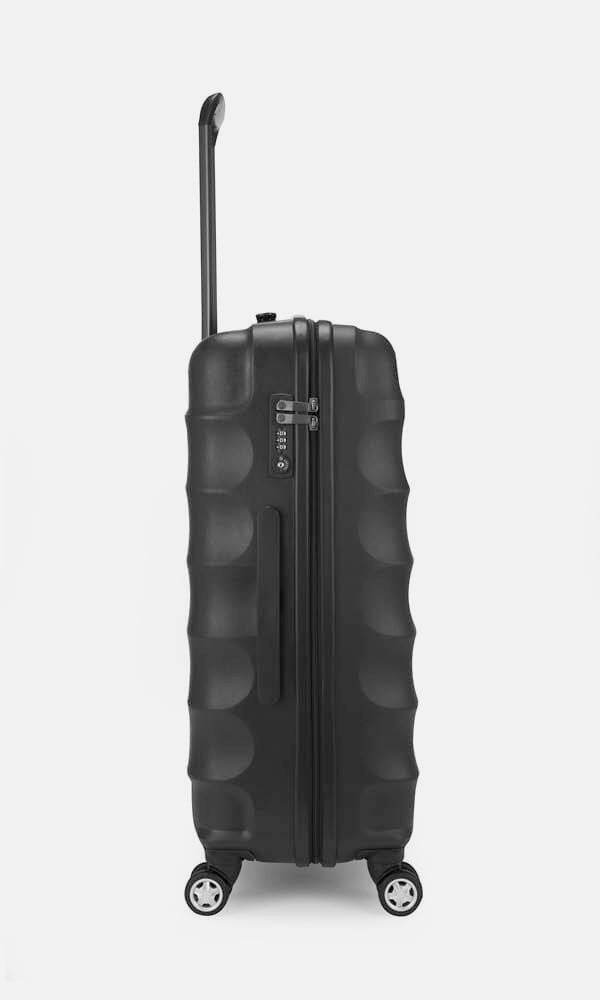 Juno Medium Suitcase in Black Lightweight Hard Shell Suitcase Antler Luggage Australia