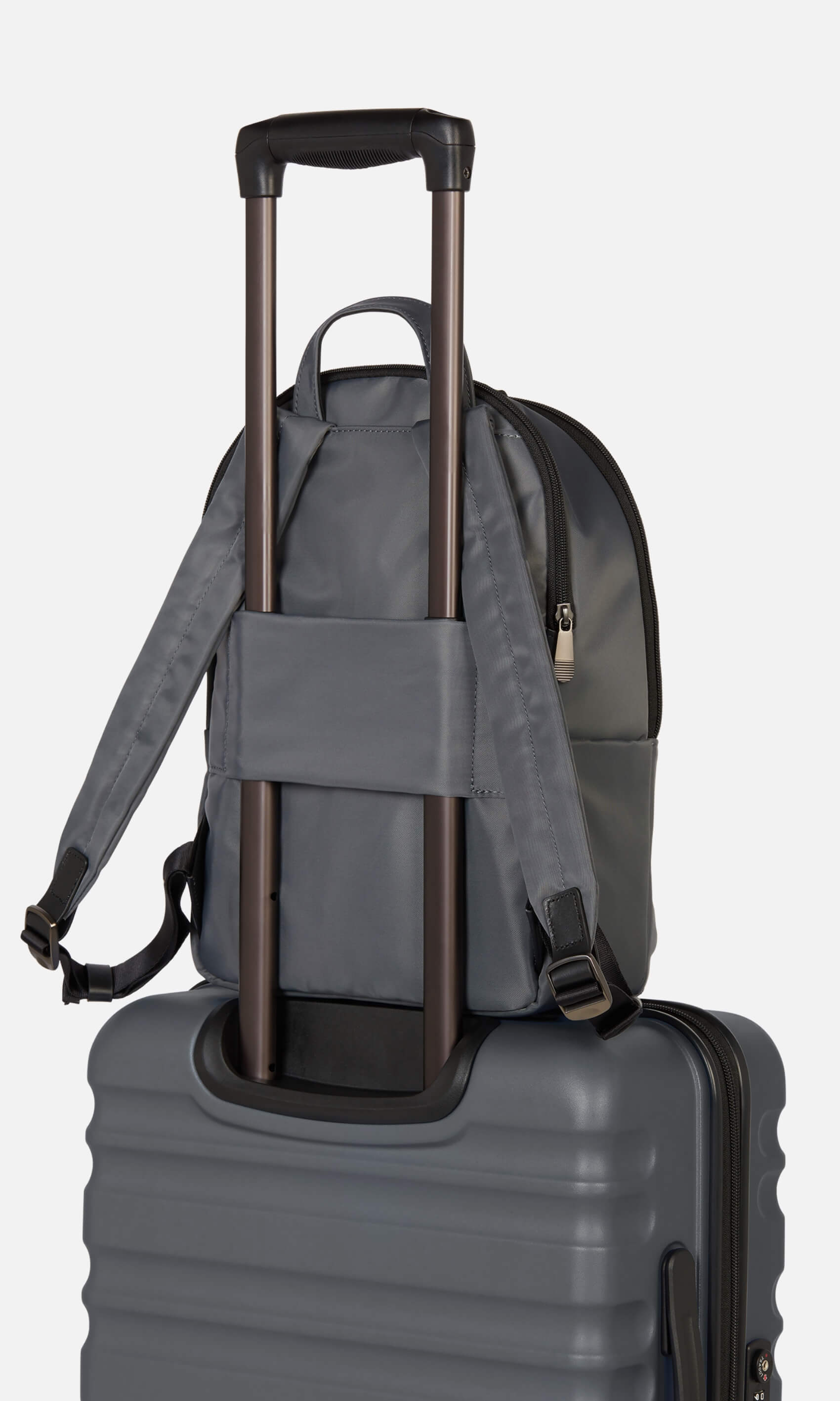 Backpack with luggage online sleeve