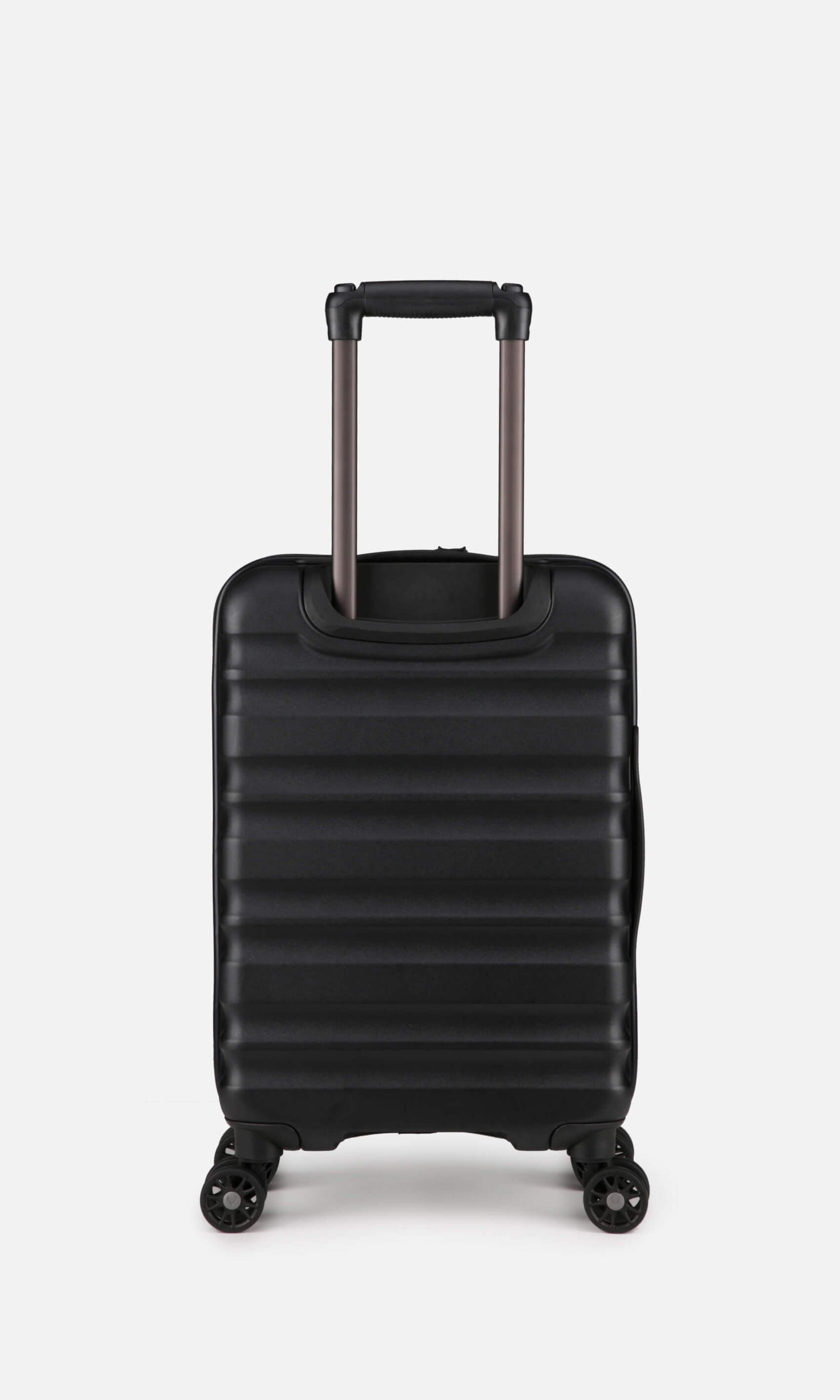 Expandable Carry-on Luggage in Black - Clifton | Hard Suitcase – Antler ...