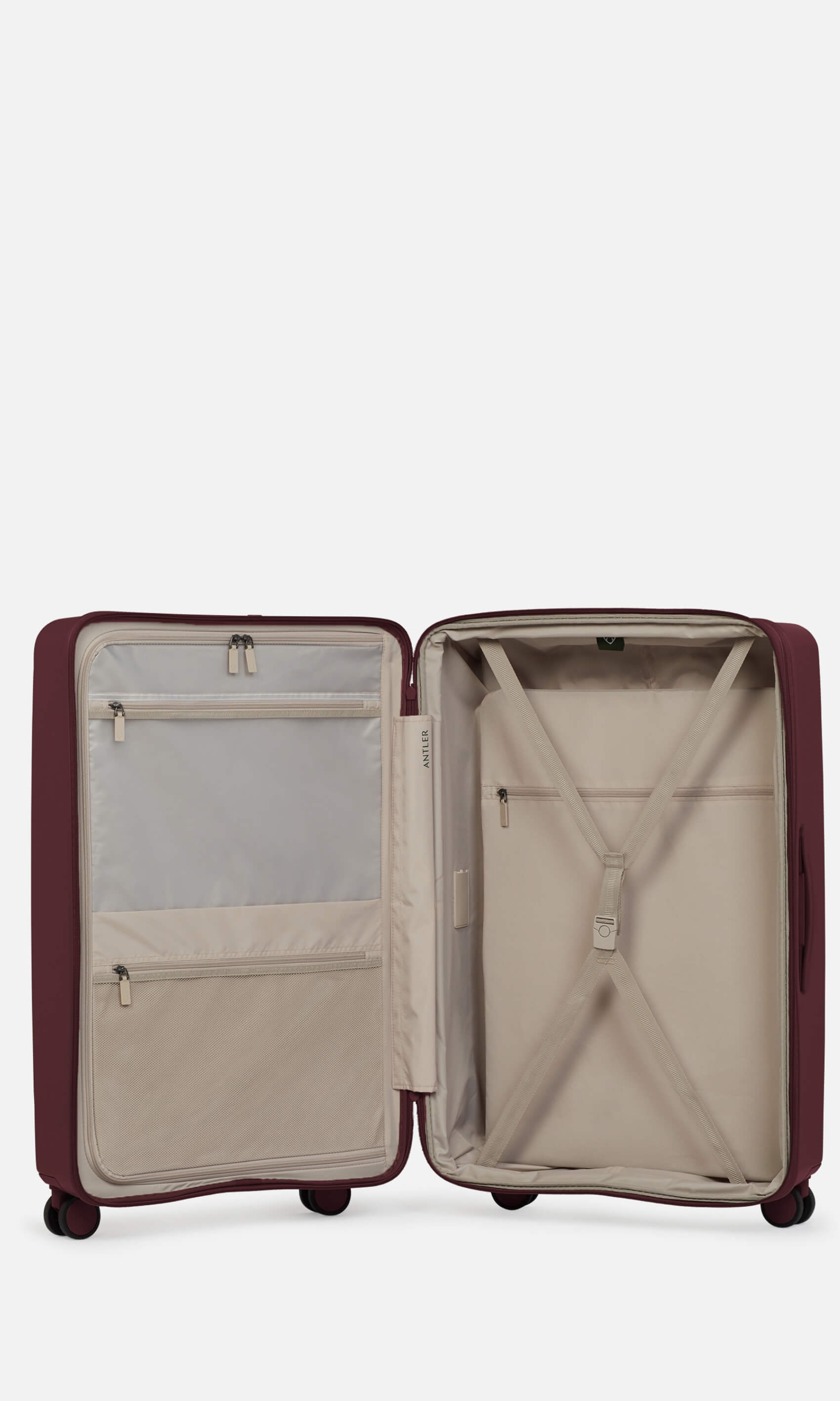 Large Suitcase in Berry Red - Stamford 2.0