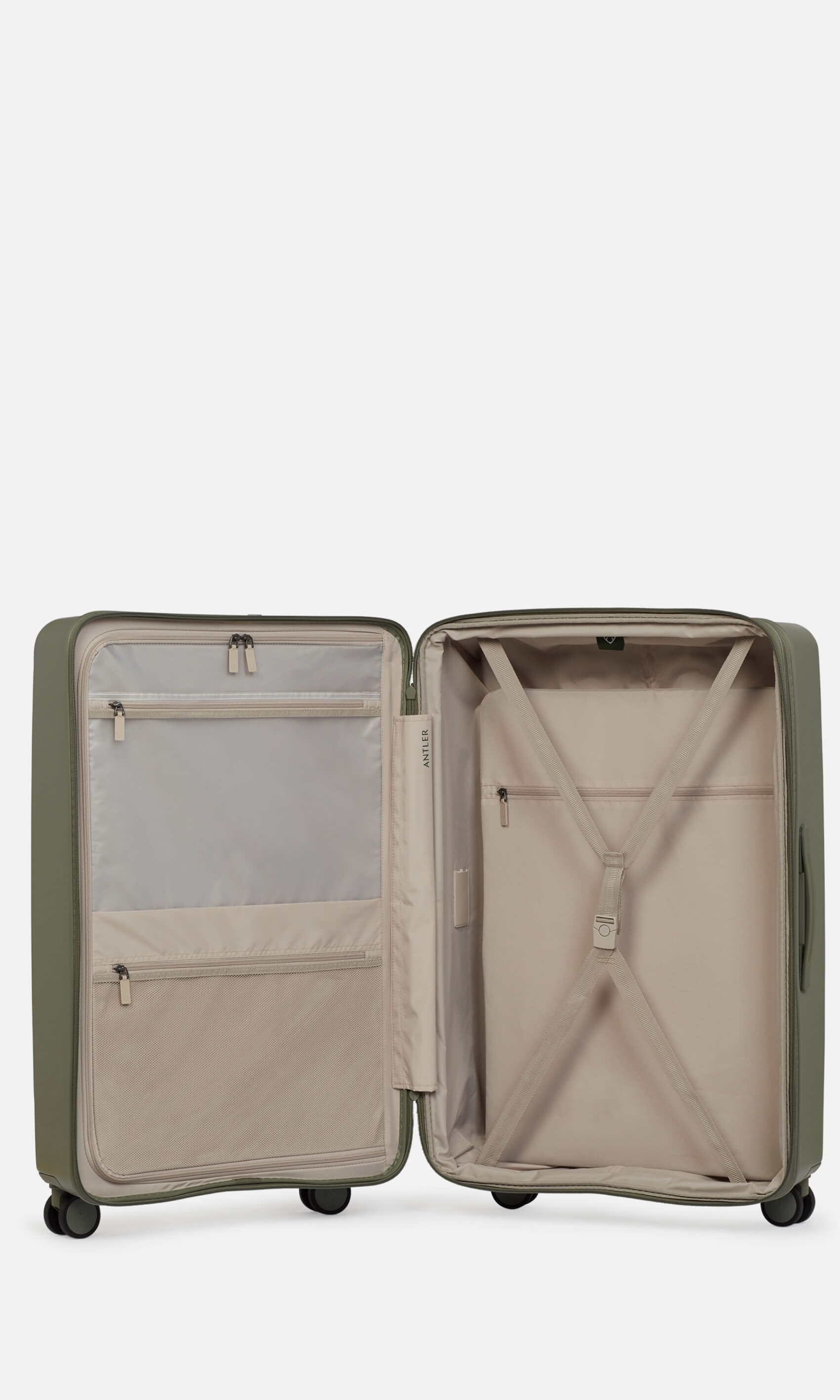 Large Suitcase in Field Green - Stamford 2.0